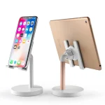 MT-100 Round Bottom Column Multi-Angle Adjustable Mobile Phone Tablet Holder, Black, Rose Gold, Silver, Champagne - Image 3