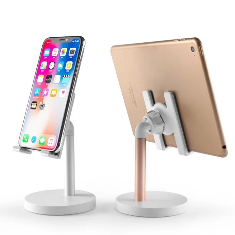 TBD0602616501_B2.webp MT-100 Round Bottom Column Multi-Angle Adjustable Mobile Phone Tablet Holder, Black, Rose Gold, Silver, Champagne - Image 3