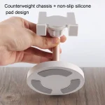 MT-100 Round Bottom Column Multi-Angle Adjustable Mobile Phone Tablet Holder, Black, Rose Gold, Silver, Champagne - Image 5