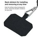 2 PCS Phone Lanyard Adjustable Detachable Neck Cord with Card, Black, Red, Yellow, Sky Blue, Wine Red, Light Gray, Dark Gray, Dark Blue, White - Image 4