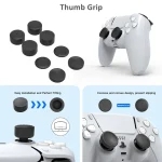 JYS JYS-P5151 For PS5 12 In 1 Handle Charger + Rocker Cap + Privacy Cover + Silicone Cover + Bracket Set, JYS-P5151 - Image 3