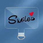 Universal Phone Lanyard Gasket Back Stick TPU Connecting Piece, Smile, Colored Smiley Face, Happy, Rainbow, Deer, Adorable Tiger