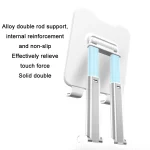 Tablet Mobile Phone Desktop Double Pole Lifting Folding Bracket, White (Large), Black (Large), White (Small), Black (Small) - Image 4