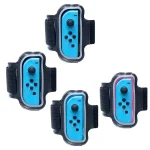 2PCS JYS JYS-NS242 For Nintendo Switch Joy-con Small Handlebar Leg Sports Straps, JYS-NS242(Black), JYS-NS242(Red Blue) - Image 2