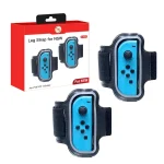 2PCS JYS JYS-NS242 For Nintendo Switch Joy-con Small Handlebar Leg Sports Straps, JYS-NS242(Black), JYS-NS242(Red Blue) - Image 5