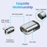 TZ28 PD 100W 24Pin Fast Charge Data and Video Transmission Type-C / USB-C Magnetic Adapter - Image 3