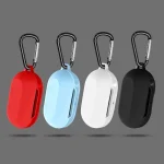 2 PCS Bluetooth Earphone Silicone Cover For Samsung Galaxy Buds, Black, White, Red, Light Blue - Image 2