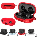 2 PCS Bluetooth Earphone Silicone Cover For Samsung Galaxy Buds, Black, White, Red, Light Blue - Image 7