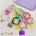 Flower-shaped Wave Phone Case Anti-lost Keychain Silicone Bracelet - Image 3