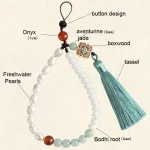 Braided Rope Pearl Mobile Phone Case Pendant Mobile Phone Lanyard Wrist Rope - Image 4