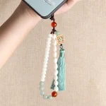 Braided Rope Pearl Mobile Phone Case Pendant Mobile Phone Lanyard Wrist Rope - Image 5