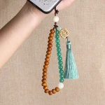 Braided Rope Mobile Phone Lanyard Tassel Bodhi Phone Case Pendant Wrist Rope - Image 6
