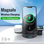 LFX-179 Magnetic Vertical 3 in 1 Wireless Charging Bracket, LFX-179 - Image 4