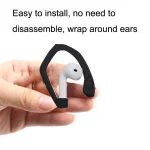 50PCS EG40 For Apple Airpods Pro Sports Wireless Bluetooth Earphone Silicone Non-slip Ear Hook, Black, White, Red, Pink, Purple - Image 3