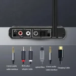 D09 2 In 1 AUX Wireless Bluetooth Receiver RCA Fiber Coaxial Bluetooth Transmitter - Image 3