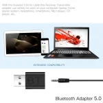 2PCS MSD118 2 In 1 Bluetooth 5.0 Audio Receiver Car Speaker Computer Transmitter - Image 5