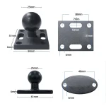 KZ06J Monitor Mount Tablet PC Aluminum Alloy Agricultural Machinery Bracket, Style:, Ellipse+Link+Middle Square, Ellipse+Link+Ellipse, Middle Square+Link+Middle Square - Image 3