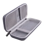 Mobile Phone Power Bank Data Cable EVA Storage Bag, Gray, Black - Image 4