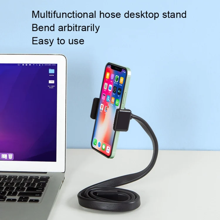 TBD0602762601_B4.webp DiHao Bending Adjustment Hose Mobile Phone Live Broadcast Support, DiHao Hose+Double Hole Phone Clip - Image 5