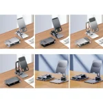 Portable Mobile Phone Tablet Desktop Stand, K5 Not Expansion Silver, K5 Not Expansion Gray, K5 Silver, K5 Gray, All Metal Silver, All Metal Gray, Round Swivel Silver, Round Swivel Dark Grey... - Image 2