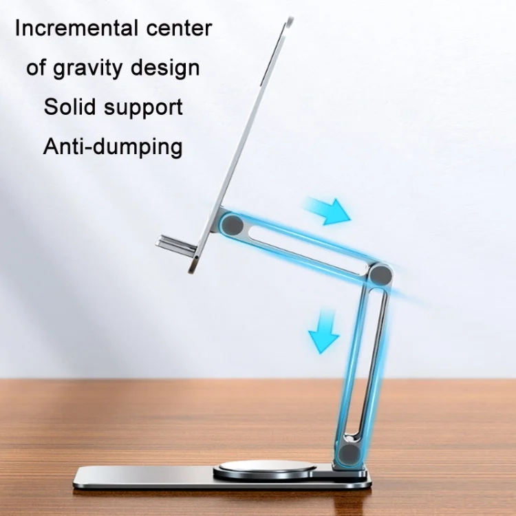 TBD0602784001_4.webp Portable Mobile Phone Tablet Desktop Stand, K5 Not Expansion Silver, K5 Not Expansion Gray, K5 Silver, K5 Gray, All Metal Silver, All Metal Gray, Round Swivel Silver, Round Swivel Dark Grey... - Image 5