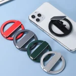 MagSafe Aluminum Alloy Magnetic Phone Holder, Black, Gray, Silver, Red, Green - Image 2
