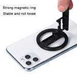 MagSafe Aluminum Alloy Magnetic Phone Holder, Black, Gray, Silver, Red, Green - Image 4