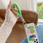 5 PCS Mobile Phone Case Fluorescent Lanyard Cellphone Wrist Rope, White and Blue, Black and White, Orange and Blue, White Red, Orange Yellow, Blue Green, Dark Blue, White Purple - Image 5