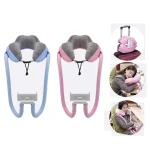 U-shaped Pillow Mobile Phone Bracket Hanging Neck Lazy Bracket, Light Blue, Light Pink - Image 2