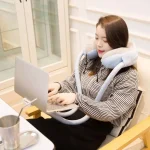 U-shaped Pillow Mobile Phone Bracket Hanging Neck Lazy Bracket, Light Blue, Light Pink - Image 5