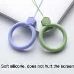 10 PCS Silicone Ring Mobile Phone Lanyard Water Bottle Anti-fall Pendant, Midnight Blue, Clove Purple, Vitality Red, Lemon Yellow, Classic Black, Matcha Green, Sand Pink, Lavender Gray... - Image 3