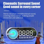 RBT-G30 Mirror Colorful Light Effect Subwoofer Bluetooth Alarm Clock Audio, Spec:, Sensor Version (Black), Sensor Version (White), Sensor Version (Pink), Voice Version (Black), Voice Version (White... - Image 7