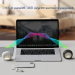 DW06 RGB Night Light BT Small Speaker Mini Subwoofer - Image 4