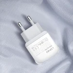 LDNIO A2316C 20W PD+QC 3.0 Phone USB Multi-hole Fast Charger, EU Plug with 8 Pin Cable, EU Plug with USB-C/Type-C Cable, EU Plug with Type-C to 8 Pin Cable, UK Plug with 8 Pin Cable...
