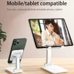 SSKY X5 Desktop Phone Live Foldable Tablet Bracket, Style:, X5 Double Rod Phone Version (White), X5 Standard Version (Black), X5 Standard Version (White), X5 Double Rod Tablet Version (Black)... - Image 4