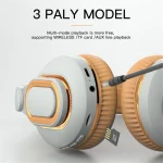 H7 Foldable Wireless Bluetooth Headset With Microphone Support TF Card, AUX - Image 4