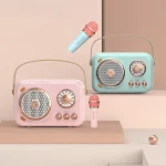 POLVCDG B152 Multi-Functional Small Family KTV Karaoke Microphone Sound Integration, POLVCDG B152 Pink, POLVCDG B152 Green - Image 2