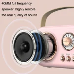 POLVCDG B152 Multi-Functional Small Family KTV Karaoke Microphone Sound Integration, POLVCDG B152 Pink, POLVCDG B152 Green - Image 4