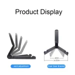 54356 Multifunctional Desktop Universal Foldable Triangular Phone Holder - Image 3