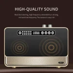 W1 Wooden HIFI Sound Effect Desktop Wireless Bluetooth Speaker - Image 4