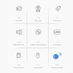 TEMEIYIN LED Digital Display Card Bluetooth Radio Speaker Morning Exercise Portable Player, Red, Red with Light - Image 4