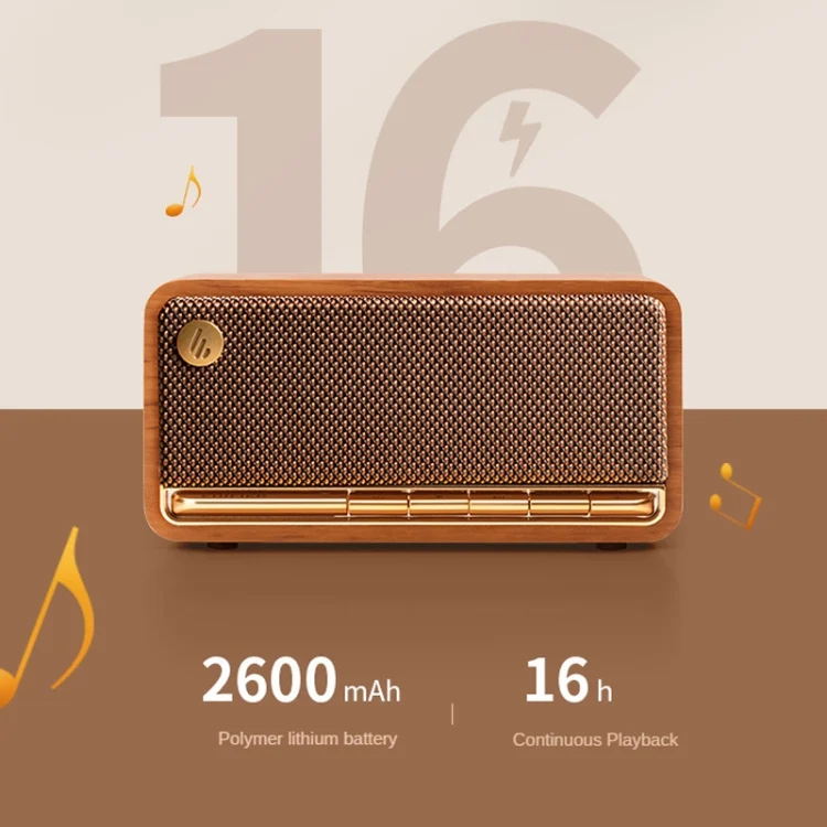 TBD06031097_3.webp Edifier M230 Retro Classic Desktop Portable Wireless Bluetooth 5.0 Wood Speaker - Image 4