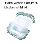 For AirPodS Pro RJT-AP-03 Bluetooth Earphone Transparent Soft Case TPU Protection Cover, White, Black, Red, Blue, Pink, Violet, Fluorescent Yellow, Rose Red - Image 3