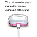 For AirPodS Pro RJT-AP-03 Bluetooth Earphone Transparent Soft Case TPU Protection Cover, White, Black, Red, Blue, Pink, Violet, Fluorescent Yellow, Rose Red - Image 4