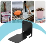 Hidden Stainless Steel Suspended Bookshelf Wall Support Frame Wall Mounted Bracket, Stainless Steel Shelf Black, Stainless Steel Shelf White - Image 6