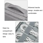 Baona Multifunctional Earphone Data Cable Digital Storage Bag, Spec:, Single-layer (Gray), Single-layer (Black), 2-layer (Gray), 2-layer (Black), Single-Layer Box (Gray), Single-Layer Box (Black)... - Image 5