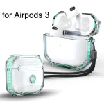 For AirPods 3 RJT-AP-03 Transparent Anti-fall Bluetooth Earphone Protective Sleeve, For AirPods 3 White, For AirPods 3 Black, For AirPods 3 Green, For AirPods 3 Pink, For AirPods 3 Red... - Image 4