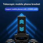 VR SHINECON S9 For Android/iOS Phones Wireless Bluetooth Direct Play Game Handle With Holder, S9 - Image 5
