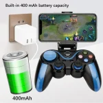 VR SHINECON S9 For Android/iOS Phones Wireless Bluetooth Direct Play Game Handle With Holder, S9 - Image 7