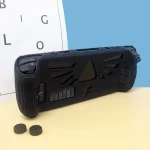 For Steam Deck V V4-1 Silicone Non-slip Protective Case for Pocket Consoles with Holder Function, V4-1Black), V4-1(Red), V4-1(Green), V4-1(Blue) - Image 6